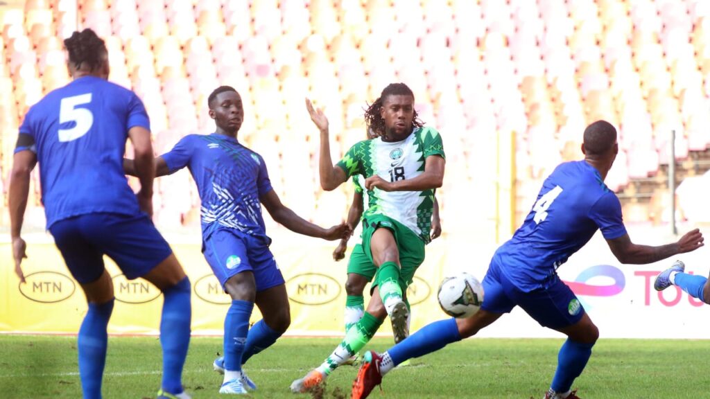 Nigeria 2-1 Sierra Leone- Iwobi and Osimhen star As Nigeria rally to defeat stubborn Sierra Leone-sportspressnews