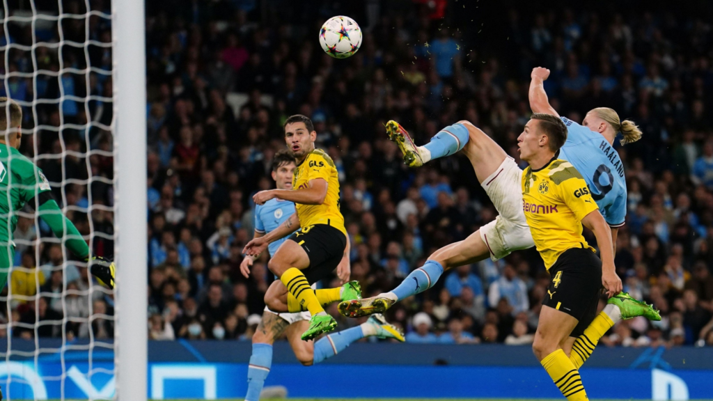 Man City 2-1 Borussia Dortmund: Erling Haaland's STUNNING acrobatic volley completes late turnaround
