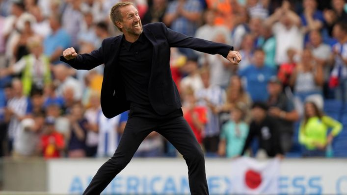 Graham Potter had guided Brighton to fourth in the Premier League table before becoming Chelsea boss
