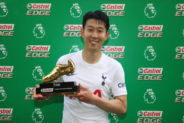 The Golden Boot was shared by Son Heung-min and Mohamed Salah last season