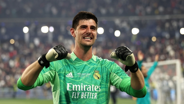 After his heroics in the Champions League final, Courtois receives the Yashin Trophy.